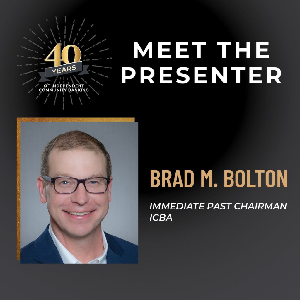MEET THE PRESENTER: BRAD M. BOLTON
